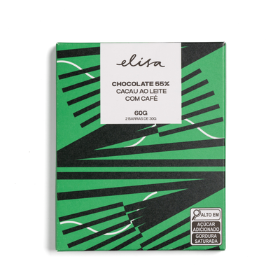 Chocolate 55% + Café - 60g