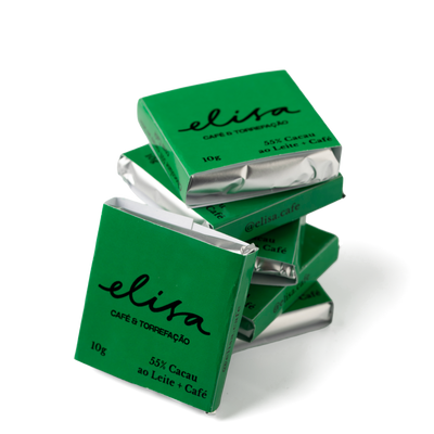 Kit Chocolate Elisa 55% Cacau e café – 6 Unidades