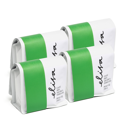 4 caixas de 250grs (80 - 85 xícaras de café)